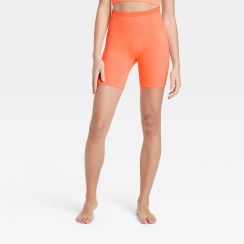 Women's Seamless High-rise Bike Shorts 6 - Joylab™ Orange L : Target