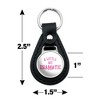 Mean Girls A Little Bit Dramatic Black Leather Keychain - 2 of 4