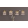 1pc Modern Classic Luxury Sleek Multi-head Floor Arc Lamp Half Moon Radiant Crystal-encrusted Sleek Metallic Stems Living Room Gold Arc Lamp - 3 of 4