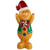 Northlight Lighted Gingerbread Man Blow Mold Outdoor Christmas Decoration - 40" - 2 of 4