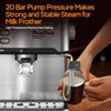 ELJGET 20 Bar Espresso Machine Silver, Pressure Display, Milk Frother, Removable Water Tank - 4 of 4