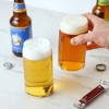 True Beer Can Pint Glass, Clear Glass Beer Cup, Set of 4, Holds 16 Ounces, Dishwasher Safe, Beer Can Shape, Tapered Lip, Craft Beer Glass - 3 of 4