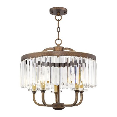 Livex Lighting Ashton 5 - Light Chandelier in  Hand Painted Palacial Bronze