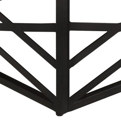 Industrial Chic Solid Mango Wood Coffee Table with Steel Legs