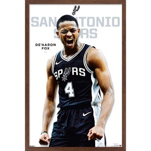 Trends International NBA San Antonio Spurs - De'Aaron Fox Feature Series 25 Framed Wall Poster Prints - 1 of 4
