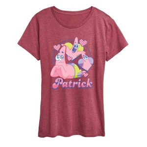 Women's - Spongebob Squarepants - Cute Patrick Short Sleeve Graphic T-Shirt - 1 of 4