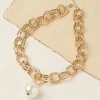 Women's Pearl Chain Necklace - Champayane Gold - 3 of 4