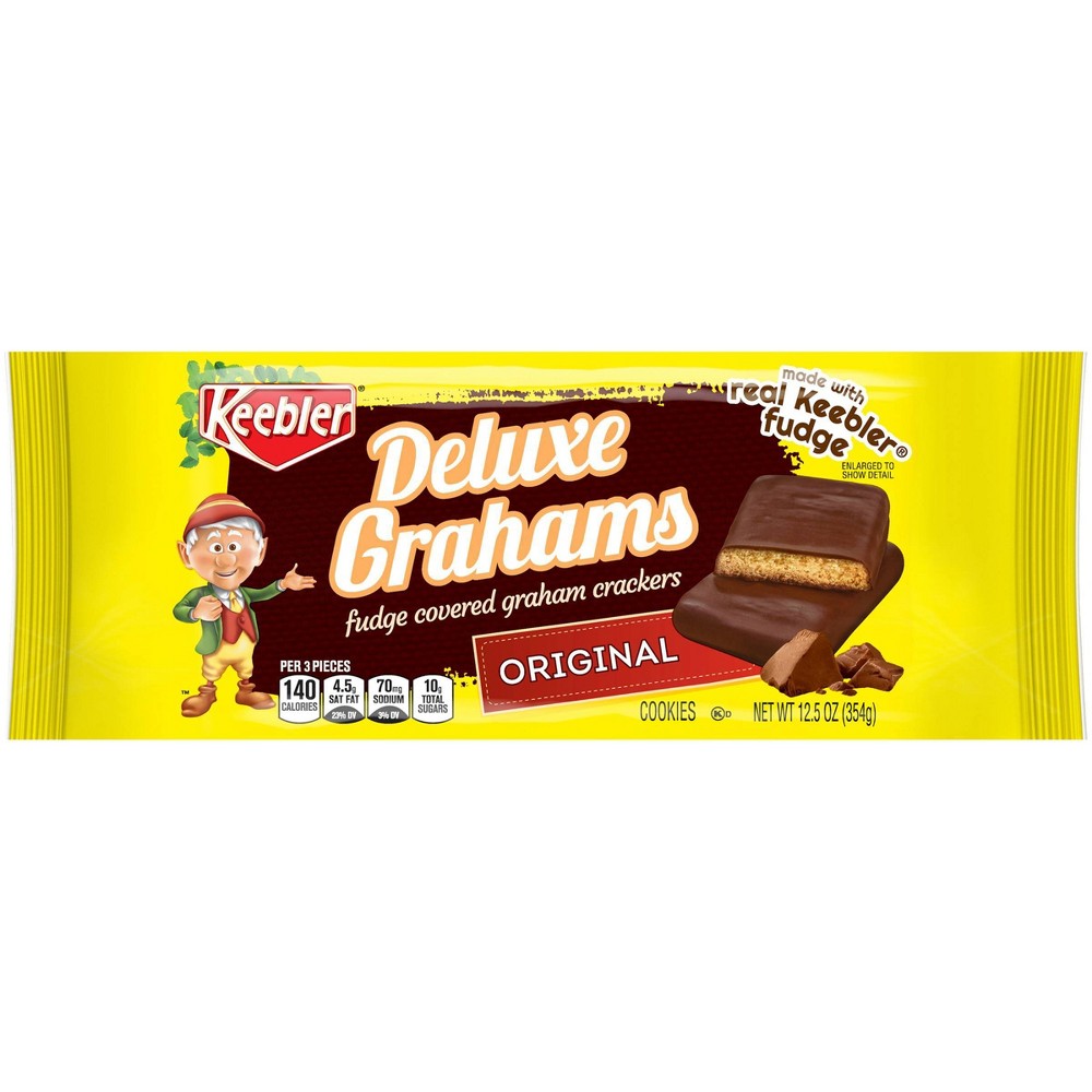 UPC 030100016106 product image for Keebler Deluxe Grahams Fudge Covered Graham Crackers - 12.5oz | upcitemdb.com