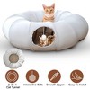 iMountek"Indoor Cat Tunnel Bed with Cooling Fabric, Interactive Hanging Ball, Soft Mat & Foldable Design"grey - 2 of 4