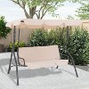 BestMassage Patio Swing with Canopy Outdoor Swing Chair - 2 of 4