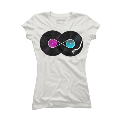Junior's Design By Humans Nonstop Music By clingcling T-Shirt