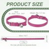 Unique Bargains Dog Collar with Bell Adjustable Buckle PU Leather Dog Collars - 2 of 4