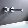 Sumerain Single Handle Left-Handed Wall Mount Bathroom Faucet in Chrome with Brass Rough-in Valve - 3 of 4