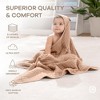 Hooded Baby Towels - 6 Layer, 100% Muslin Cotton - Large 32 x 32 Inch By Comfy Cubs - 4 of 4