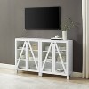 
Crosley 60" Cassai 2pc Media Sideboard Cabinet: Glass Doors, Adjustable Shelves, Cable Management - 2 of 4
