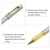 Unique Bargains Metal Smooth Writing Office Reusable Gel Ink Rollerball Pens 12 Pcs - 4 of 4