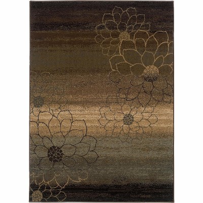 Oriental Weavers Hudson 074A1 Area Rug, 1'10" x 3'3", Brown