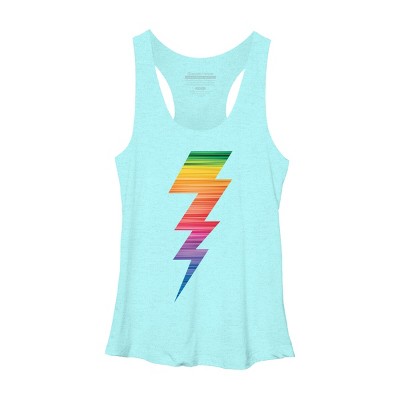 Adult Design By Humans Lightning Bolt Thunder Storm Pride By heybert00 Racerback Tank Top