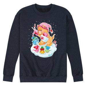 Men's - Care Bears - Christmas Bird Carol Graphic Fleece Sweatshirt - 1 of 4