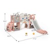 Infurnic Baby Activity Gyms Space-Themed Multi-Functional Play Center for Kids, Light Apricot, Multicolored, 76"*63""*37" - 2 of 4