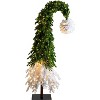HomeStock  9ft PreLit Flocked Full Classic Green Fir Artificial Christmas Tree with 600 Warm White lights with Ice, X-Mas Tree - 3 of 4