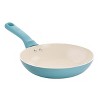 Spice by Tia Mowry Savory Saffron 2 Piece Ceramic Nonstick Aluminum Frying Pan Set in Mint - 3 of 4