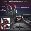 Hoffree Comfort Massage Racing Gaming Chair Ergonomic Office PC Chair with Footrest & RGB Light - 4 of 4