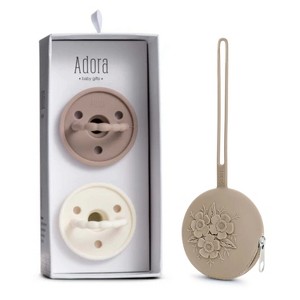La’dore Baby Pacifier & Case Set – BPA-Free Silicone Soother for Teething Relief + Portable Pacifier Holder for Travel & Storage - 1 of 4