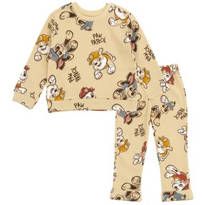 Paw Patrol Baby Waffle Knit Pullover Sweatshirt and Jogger Pants Outfit Set Newborn to Infant - 1 of 4