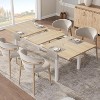 63" Large Extendable Dining Table Kitchen Table for 6-8,   with Sturdy Metal Frame, Saving Space for Kitchen, Dining Room, Apartment - 4 of 4