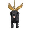 Design Toscano Honor the Pooch: Black Lab Holiday Dog Angel Ornament - 3 of 4