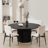 Lirago Dining Chairs with Wood Legs Set of 2 White 23x18.5 - 3 of 4
