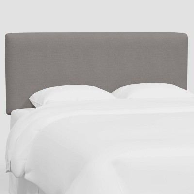 King Olivia Headboard in Linen Gray - Threshold™: Modern Pine Frame, Upholstered Design