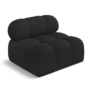 Meridian Furniture,Ames Boucle Fabric Armless - 1 of 4