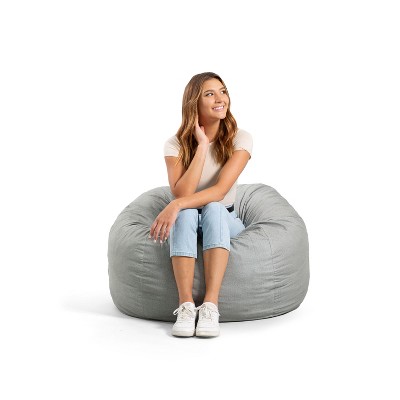 Big Joe Bean Bag Chair with Removeable Cover, Foam Filled, Multiple Sizes and Fabrics, All Ages
