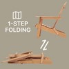 Rbied Wooden Outdoor Foldable Adirondack Chair Patio Chair Set of 2, Half Assembled - 3 of 4