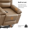 Power Lift Recliner Chair - Heat and Massage, Faux PU Electric Lift Recliner for Elderly & Mobility Impaired, Adjustable Back and Legs - 3 of 4