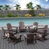 WestinTrends Dylan HDPE Outdoor Patio Adirondack Chair (Set of 8) - 2 of 4