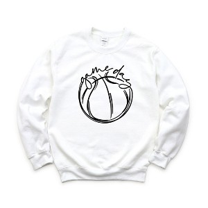 Simply Sage Market Women's Graphic Sweatshirt Game Day Basketball - 1 of 3