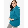 Woman Within Plus Size Better Fleece Zip-Front Hoodie - 4 of 4