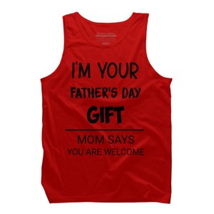 Men's Design By Humans I'm Your Father's Day Gift Black Text By sukhendu12 Tank Top - 1 of 2