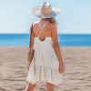 Women's Striped Spaghetti Strap Cover Up Dress with Criss-Cross Back - Cupshe - 3 of 4