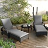 Outsunny Outdoor Lounge Chair Cushion Set of 2, Foldable Patio Chaise Lounge Cushion Set, 76" x 23" - 3 of 4