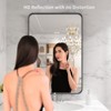 Vynxaria 28x36 Inch Black Aluminium Frame Bathroom Mirror - Clear Reflection & Durable Design - 2 of 4