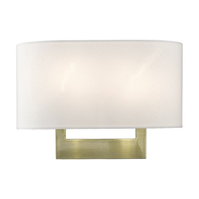 Livex Lighting 2 - Light Wall Light in  Antique Brass