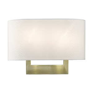 Livex Lighting 2 - Light Wall Light in  Antique Brass - 1 of 4