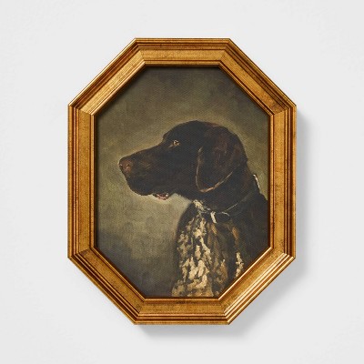 8"x10" Pointer Dog Portrait Framed Art - Threshold™ designed with Studio McGee