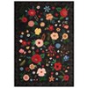 Modern Washable Area Rug for Living Room, Vintage Floral Floor Rug with Non Slip Backing, Low Pile Resistant Carpet for Home, - 3 of 4