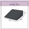 Circles Home Wedge Pillow Cover 100% Cotton, Zippered Wedge Pillow Case Protector 1 Piece - 2 of 4