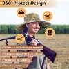 Tirrinia Camouflage Wide Brim Sun Hat for Women Men, UPF 50+ Sun Hat with Adjustable Drawstring, Lightweight Breathable Outdoor Camping Garden Hats - 3 of 4